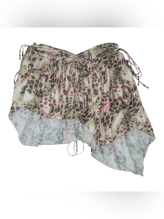 Peppermayo Dresses & Skirts - Peppermayo animal print asymmetrical mini skirt